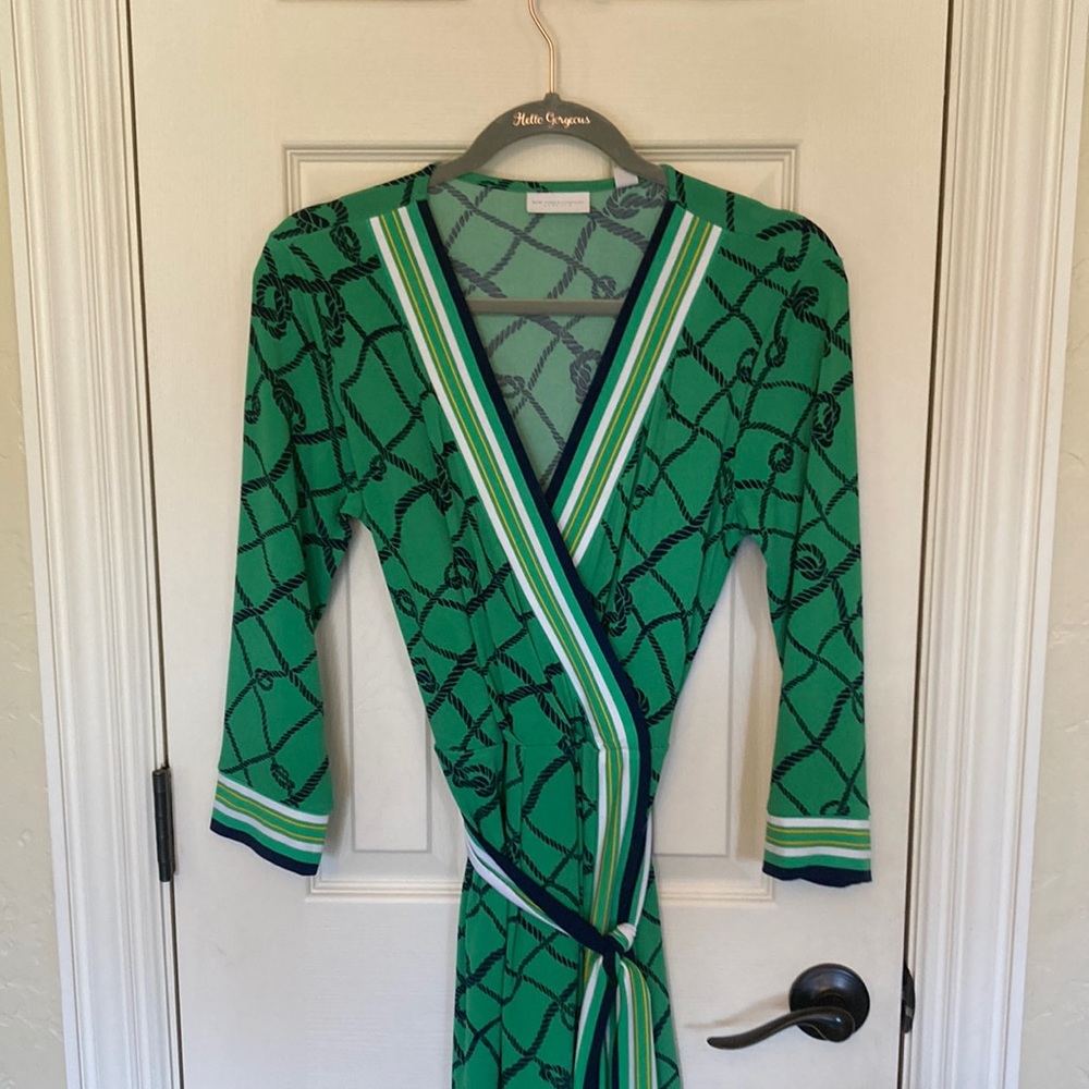 NY&Co Green Knotted Dress